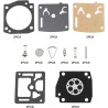 LT Easiyl 2 Set Rasenmäher Vergaser Membran Reparatursatz 038153410 Vergaser Dichtungssatz 038153370 Kompatibel mit Zama RB-201