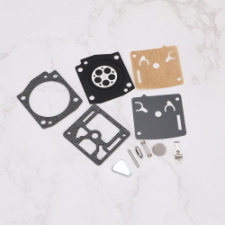LT Easiyl 2 Set Rasenmäher Vergaser Membran Reparatursatz 038153410 Vergaser Dichtungssatz 038153370 Kompatibel mit Zama RB-201