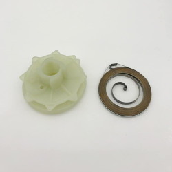 Luxuypon Starter Pulley Recoil Spring Kit Compatible with Partner 350 351 Poulan 3314 3416 3516 1900 1950 1975 2025 2050