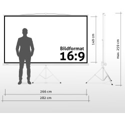 ESMART Economy EXM Motor-Leinwand 217 cm Bild 180 x 135 cm (89") | Format 4:3 | Fernbedienung | Heimkino elektrische Beamer