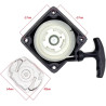 Pizgear Qualität Easy Pull Recoil Starter Kit Benzin-Freischneidermotor 43CC 49CC 52CC Garten-Rückstoßstarter