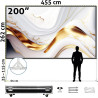 ESMART Economy EXM Motor-Leinwand 217 cm Bild 180 x 135 cm (89") | Format 4:3 | Fernbedienung | Heimkino elektrische Beamer