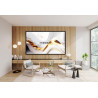 ESMART Economy EXM Motor-Leinwand 217 cm Bild 180 x 135 cm (89") | Format 4:3 | Fernbedienung | Heimkino elektrische Beamer
