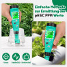 UIUZMAR pH Messgerät Wasser, pH EC Messgerät Grow für Hydrokultur, TDS pH Messgerät für Trinkwasser, Pool Wasserqualitätstester