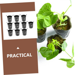 Yardwe 10St Haken Pflanzkorb hydroponische Netztöpfe Hochbeet im Garten wachsen Hydroponische Pflanzenkörbe Aquatische