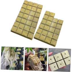 BESTonZON 100 Stück Indoor Hydroponic Starter Plugs Anzuchtwürfel für Pflanzen für DIY Projekte Lösung für Gemüse Garten Hohe