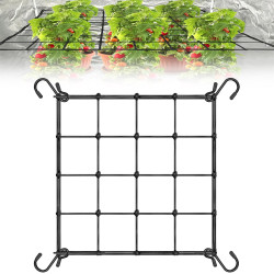 Coffee Life Plus Scrog Netz Pflanzennetz Grow Netz,(60x60cm) Elastic Trellis Netting with 4 Hooks,Elastic Net Trellis for