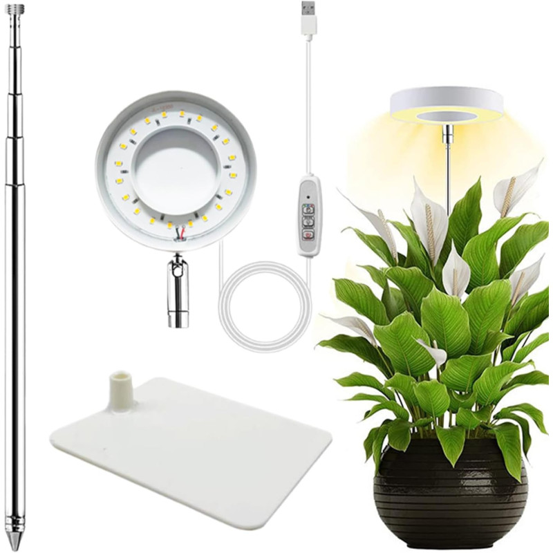 Plant Light, LED Grow Lamp, Dimmable Hydroponic Fixture with Timer, Indoor Lighting Solution for Greenhouse, Flower Growth, Plant Light, LED Grow Lamp, Dimmable Hydroponic Fixture with Timer, Indoor Lighting Solution for Greenhouse, Flower Growth,