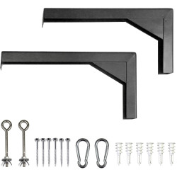 Elite Screens ZVMAXLB12-B Universal-Projektor-Leinwand, verstärkte, geschweißte Metallkonstruktion, Wand- oder Deckenhalterung,