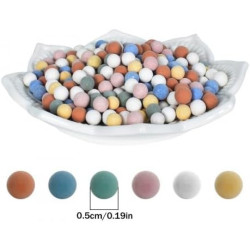 500g 7-8 mm Clay Kiesel Gartenarbeit Ceramsite Orchidee Hydroponische Pflanzung, Dekosteine Kieselsteine Natur Sand Kies Natur,