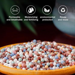 500g 7-8 mm Clay Kiesel Gartenarbeit Ceramsite Orchidee Hydroponische Pflanzung, Dekosteine Kieselsteine Natur Sand Kies Natur,
