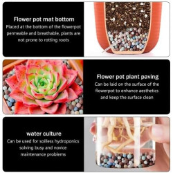 500g 7-8 mm Clay Kiesel Gartenarbeit Ceramsite Orchidee Hydroponische Pflanzung, Dekosteine Kieselsteine Natur Sand Kies Natur,