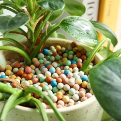 500g 7-8 mm Clay Kiesel Gartenarbeit Ceramsite Orchidee Hydroponische Pflanzung, Dekosteine Kieselsteine Natur Sand Kies Natur,