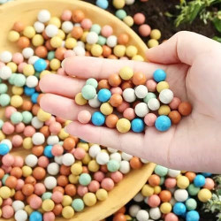500g 7-8 mm Clay Kiesel Gartenarbeit Ceramsite Orchidee Hydroponische Pflanzung, Dekosteine Kieselsteine Natur Sand Kies Natur,