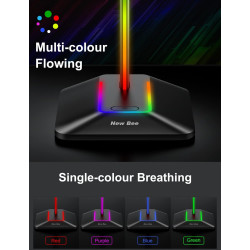 New bee Kopfhörer Ständer RGB Headset Halterung mit USB Typ-C Ladegeräten und Datenübertragung Universal Gaming Kopfhörer Halter