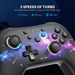 AceGamer Aurora 2.4G Wireless Bluetooth Controller für Windows PC/Switch/Stem/iOS/Android，PC Gamepad Joystick mit Hall-Effekt