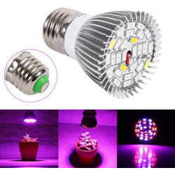 Zerodis LED Wachsen Glühbirne 5W E27 Hochleistungs-Panel Vollspektrum LED Gewächshaus Hydroponische Gemüse Topfblume Pflanze