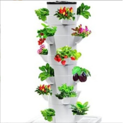 30 Pods Hydroponics Tower Garden Hydroponic Growing System Aeroponics Growing Kit for Herbs of