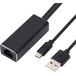 Ethernet-Adapter für Fire TV Stick & Chromecast, Micro USB auf RJ45 LAN Netzwerkadapter, 100 Mbps Ethernet-Adapter AI Affiliate