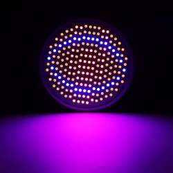 LED-Wachstumslampe, 24 W, E27, leistungsstarkes Panel, Vollspektrum, 200 LEDs, Gewächshaus, Hydrokultur, Gemüse, Topfblume,