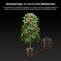 Spider Farmer DWC Hydrokultur Anbausystem mit 27 Liter/7 Gallonen Tiefwasserkultur, Neues Dreieckige Abdeckung Design,