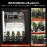 Spider Farmer DWC Hydrokultur Anbausystem mit 27 Liter/7 Gallonen Tiefwasserkultur, Neues Dreieckige Abdeckung Design,