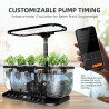 Spider Farmer SmartG12 Hydroponisches Anzuchtsystem, 12-Pods Indoor Garten mit 36W LED Pflanzenlampe Full-Spectrum, APP und WiFi