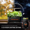 Spider Farmer SmartG12 Hydroponisches Anzuchtsystem, 12-Pods Indoor Garten mit 36W LED Pflanzenlampe Full-Spectrum, APP und WiFi