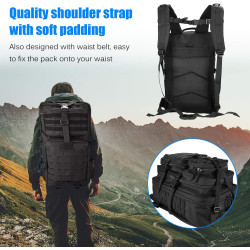 ProCase 48L Militär Rucksack Groß Taktische Survival Rucksack Taktischer Molle Armee Rucksack Herren 3 Tage Tactical Army