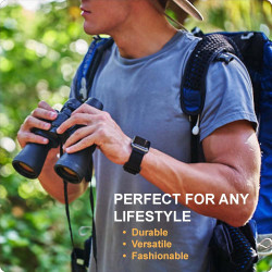 Savior Survival Gear Nylon-Uhrenarmband kompatibel mit Apple Watch 42 mm/44 mm/45 mm/49 mm (iWatch-Serie 8/7/6/5/4/3/2/1/SE) –