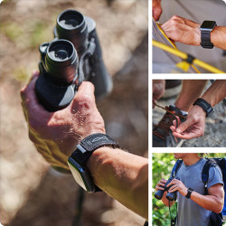 Savior Survival Gear Nylon-Uhrenarmband kompatibel mit Apple Watch 42 mm/44 mm/45 mm/49 mm (iWatch-Serie 8/7/6/5/4/3/2/1/SE) –