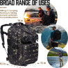 Tacticon 24BattlePack Tactical Backpack | 1 to 3 Day Assault Pack for Men 40L | Combat Veteran Owned Company | Camping Hiking