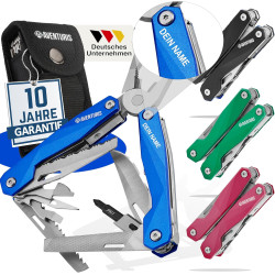 AVENTURIS® Pinkes-Multitool-Werkzeug aus Edelstahl mit 21 Funktionen, Geschenke für Frauen, Multifunktionswerkzeug mit u.a.