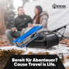 AVENTURIS® Pinkes-Multitool-Werkzeug aus Edelstahl mit 21 Funktionen, Geschenke für Frauen, Multifunktionswerkzeug mit u.a.