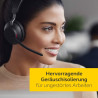Jabra Evolve2 65 Wireless PC Headset – Noise Cancelling UC Certified Stereo Headphones with Long-Lasting Battery – USB-C