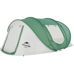 Naturehike Pop-up Zelt für 3-4 Personen - Geräumiges Familienzelt mit einfacher Einrichtung, vierseitiger Belüftung und