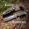 Gerber Outdoor/Survival-Messer mit Teilwellenschliff, Ultimate Survival Fixed, Klingenlänge: 12 cm, Rostfreier Stahl, 30-001830,
