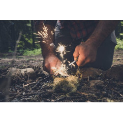 Gerber Outdoor/Survival-Messer mit Teilwellenschliff, Ultimate Survival Fixed, Klingenlänge: 12 cm, Rostfreier Stahl, 30-001830,