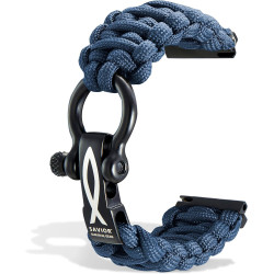 Savior Survival Gear Paracord 20 mm/22 mm Uhrenarmband mit Schnellverschluss – Herren und Damen – Armband kompatibel mit