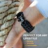Savior Survival Gear Paracord 20 mm/22 mm Uhrenarmband mit Schnellverschluss – Herren und Damen – Armband kompatibel mit