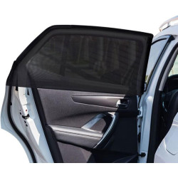 2-Stück Große 105-135CM Autofenster Sonnenschutz Auto, atmungsaktive Mesh-Fensterabdeckung für Camping, Seitenfenster-Bildschirm