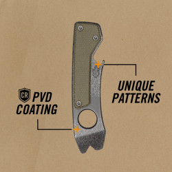 Gerber Gear Chonk 6-in-1 Multifunktionswerkzeug - Stemmeisen, Abisolierzange, Nagelzieher, EDC-Getriebe und Ausrüstung - Micarta