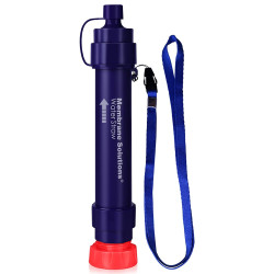 Membrane Solutions Wasserfilter Outdoor WS02, abnehmbare 4-Stufen 0,1-Mikron tragbare Wasserfilter Camping, 5.000L