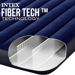Intex 64757 Classic Downy Blue Dura-Beam Serie Twin Luftbett, Blau, 191 x 99 x 25 cm (L x B x H)