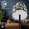 BRILONER – LED Tischlampe Kabellos, Dimmbare Nachttischlampe Touch, Schreibtischlampe, Leselampe, Tischleuchte Outdoor und