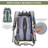 Mountaintop 40L Wanderrucksack Herren Damen Trekkingrucksack Outdoor Rucksäcke für Camping Wandern Reisen, 55 x 35 x 25 cm