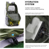 Mountaintop 40L Wanderrucksack Herren Damen Trekkingrucksack Outdoor Rucksäcke für Camping Wandern Reisen, 55 x 35 x 25 cm