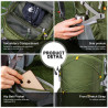 Mountaintop 40L Wanderrucksack Herren Damen Trekkingrucksack Outdoor Rucksäcke für Camping Wandern Reisen, 55 x 35 x 25 cm