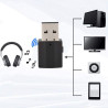 Bluetooth AUX Adapter, 2 in 1 HiFi USB Adapter Receiver Audio Stereo Bluetooth 5.0 Universal Wireless Audio Receiver Tragbar für