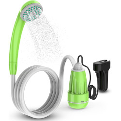 Eletorot Campingdusche mit Pumpe, Camping Dusche für Duschzelt, Mobile Dusche für Camping Outdoor Garten Auto, USB Aufladbar